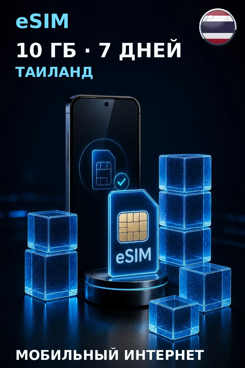 eSIM Таиланд — 10 ГБ, 7 дней — интернет