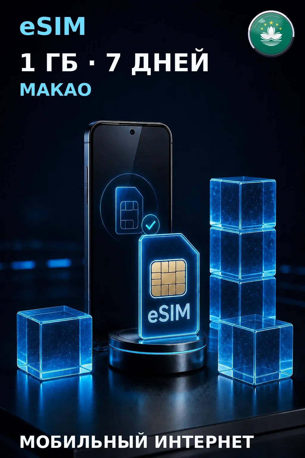 eSIM Макао — 1 ГБ, 7 дней — интернет